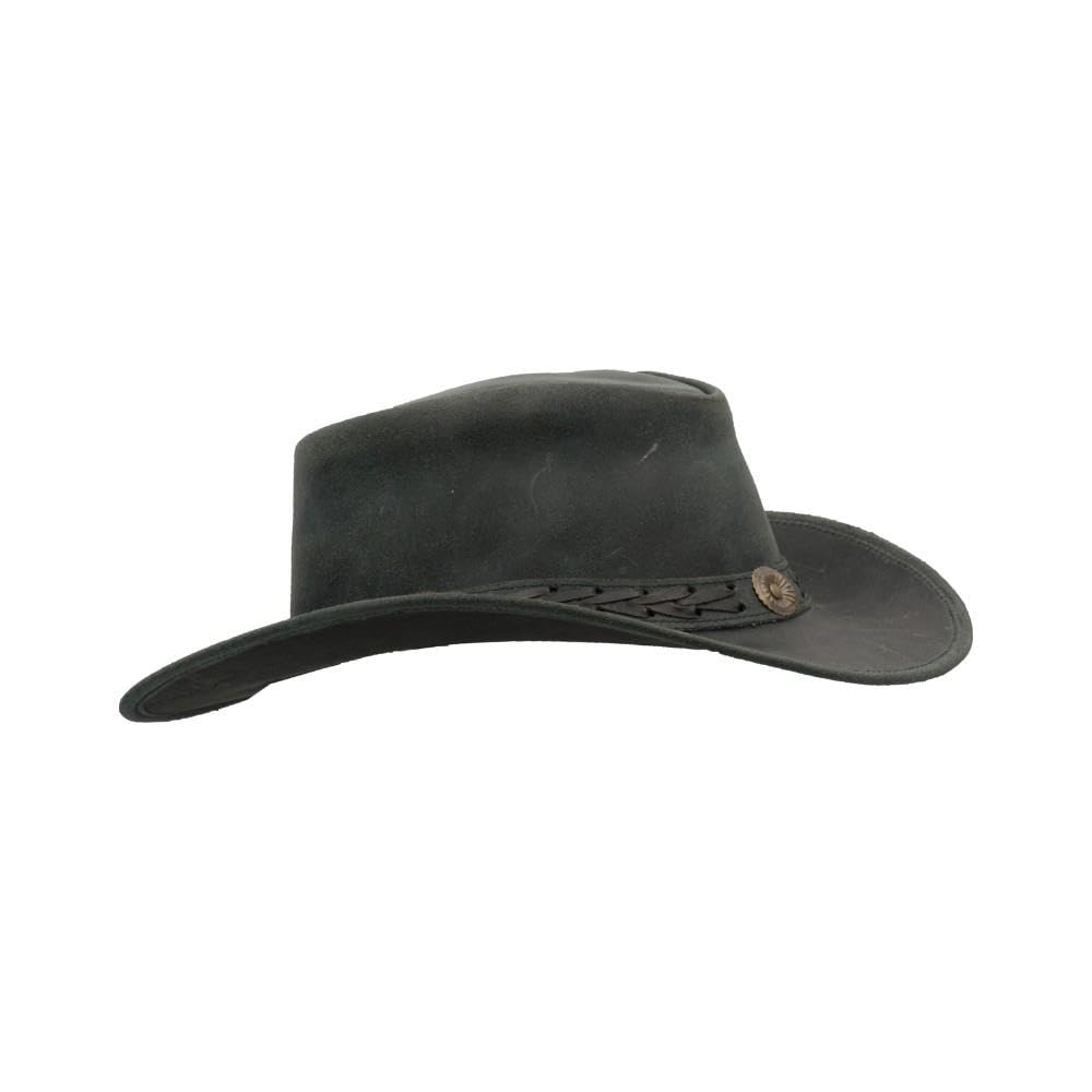 Amazon.com: Walker and Hawkes Cowhide Antique Explorer Outback Hat